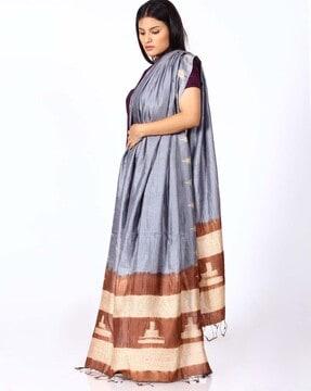 handloom woven shibori silk dupatta