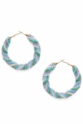 handmade chinese twisted hoop earring