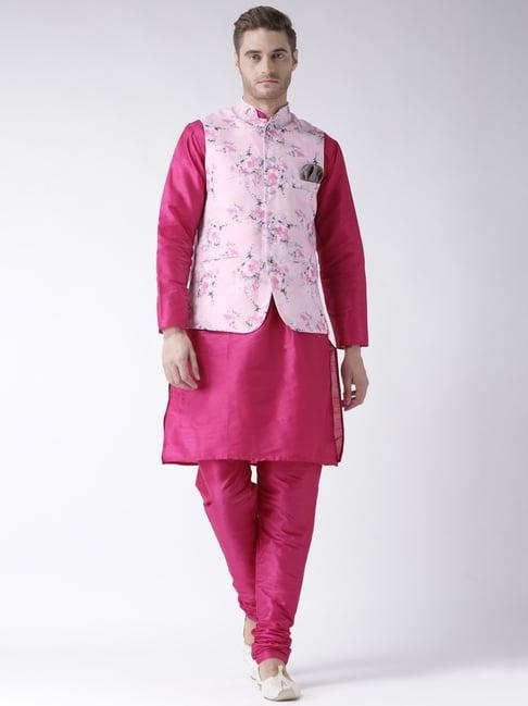 hang up magenta regular fit kurta set