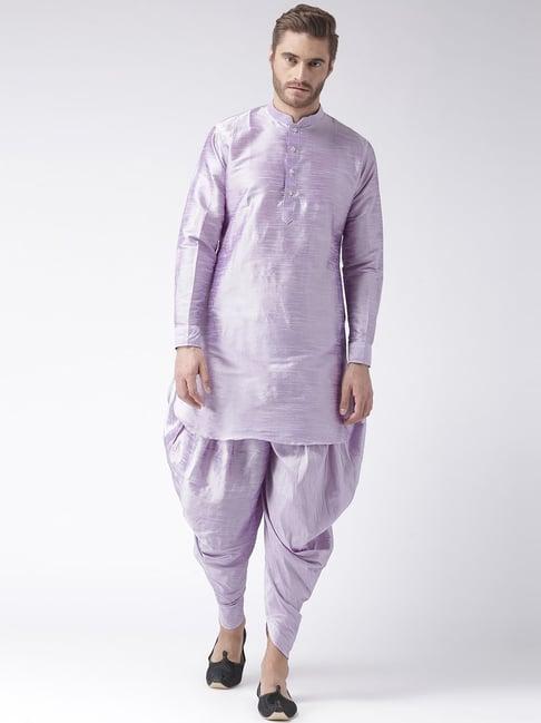 hang up purple regular fit kurta set