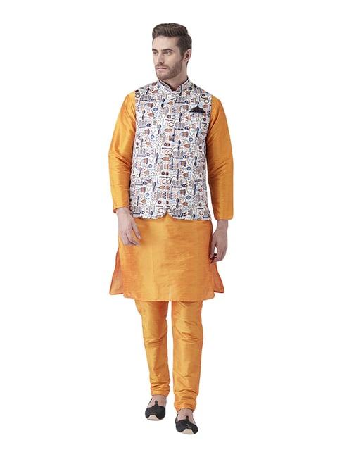 hang up yellow regular fit kurta set