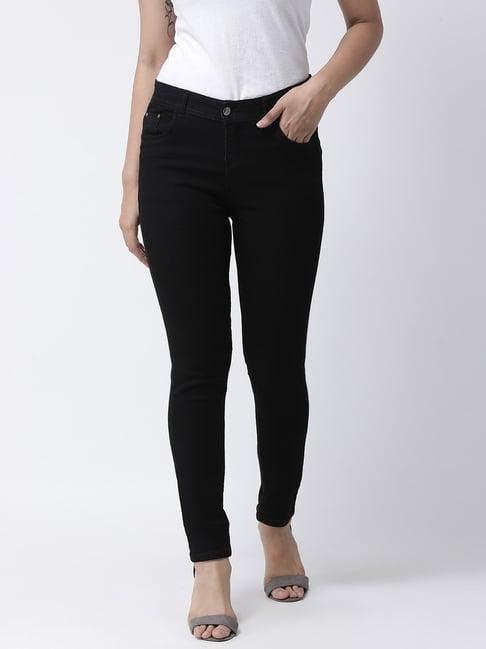 hangup black slim fit jeans