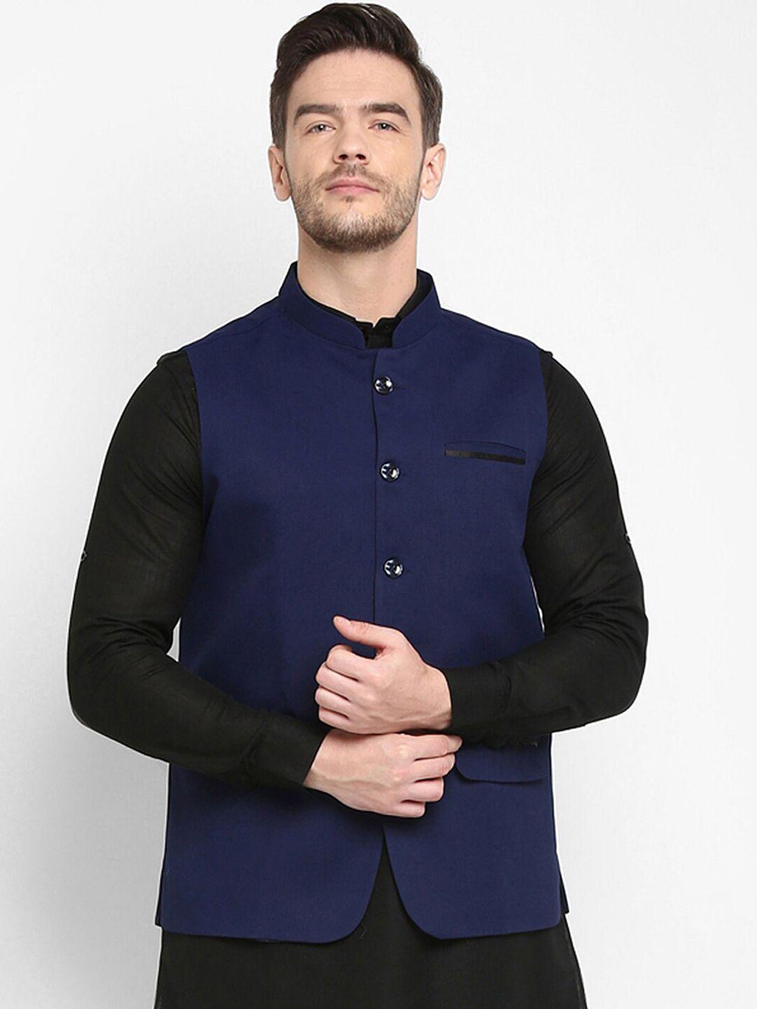 hangup-men-navy-blue-solid-woven-nehru-jacket