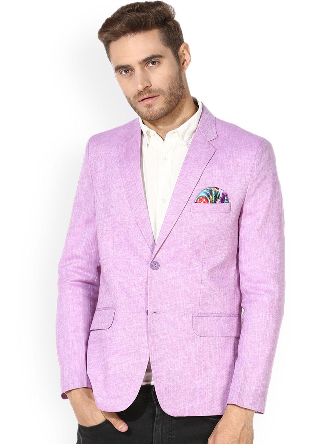 hangup-men-purple-solid-casual-linen-regular-fit-single-breasted-blazer