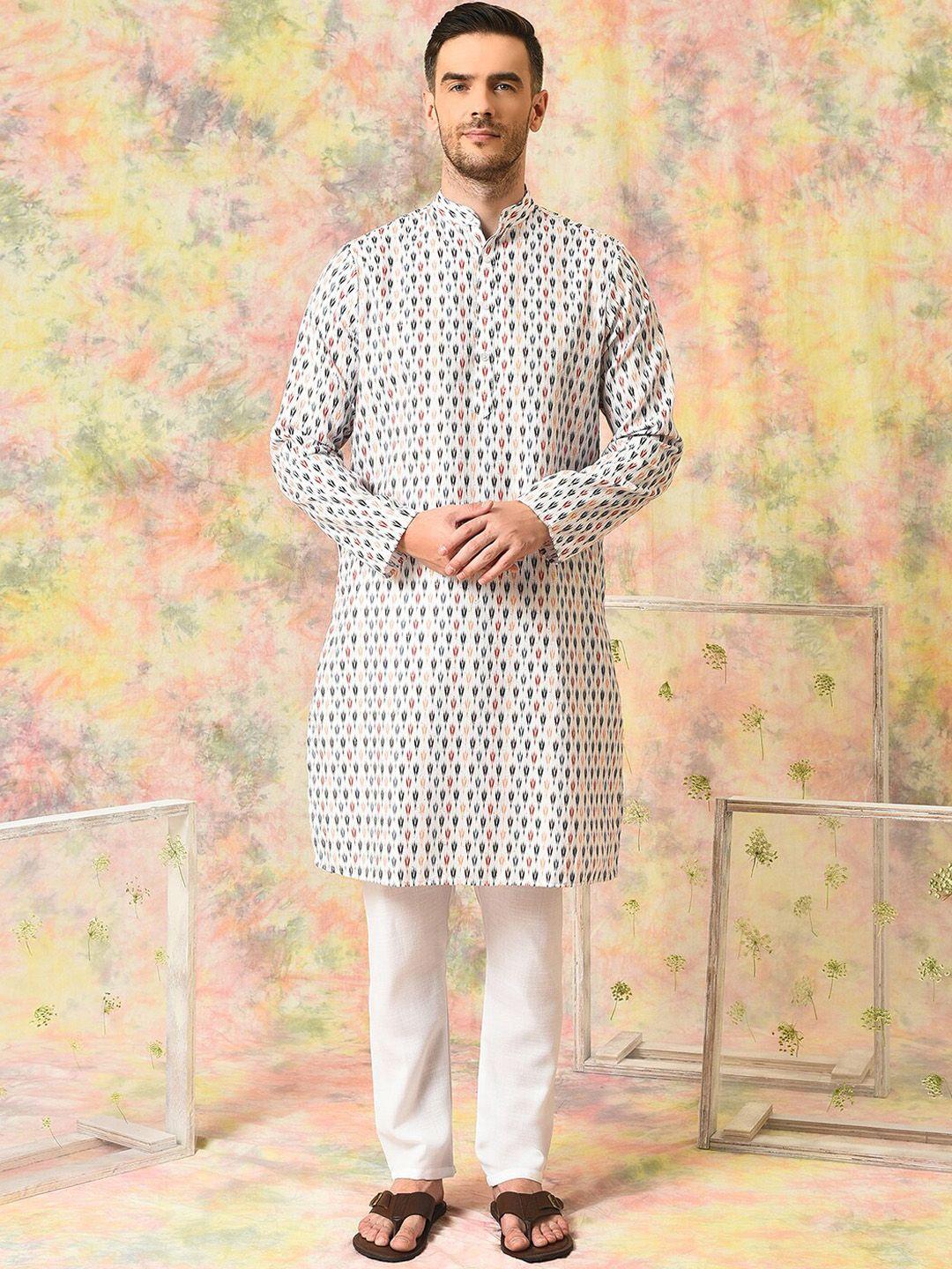 hangup trend ethnic motifs printed regular kurta with pyjamas