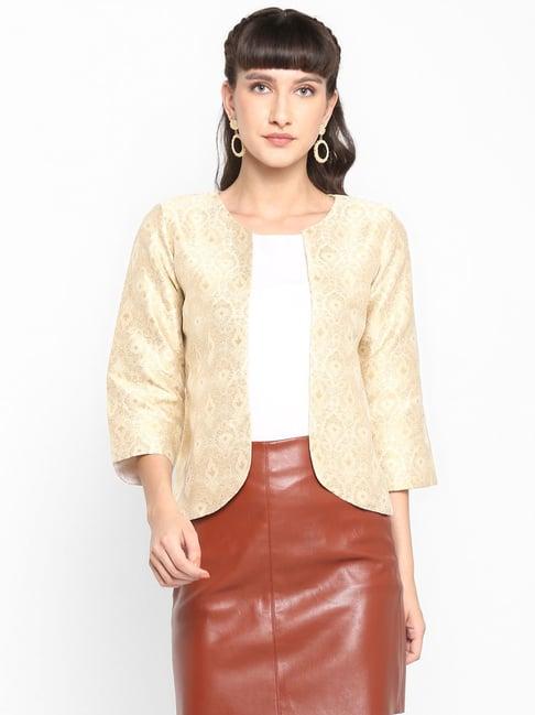 hangup beige embroidered jacket