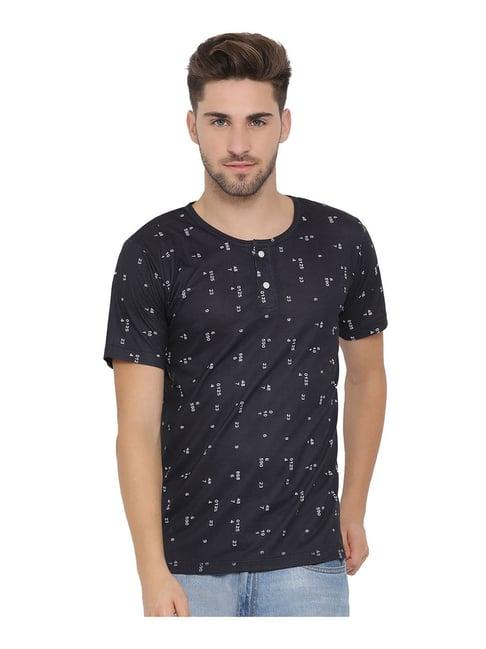 hangup black printed t-shirt