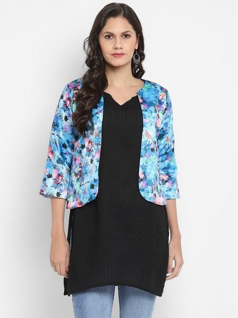 hangup blue printed shrug