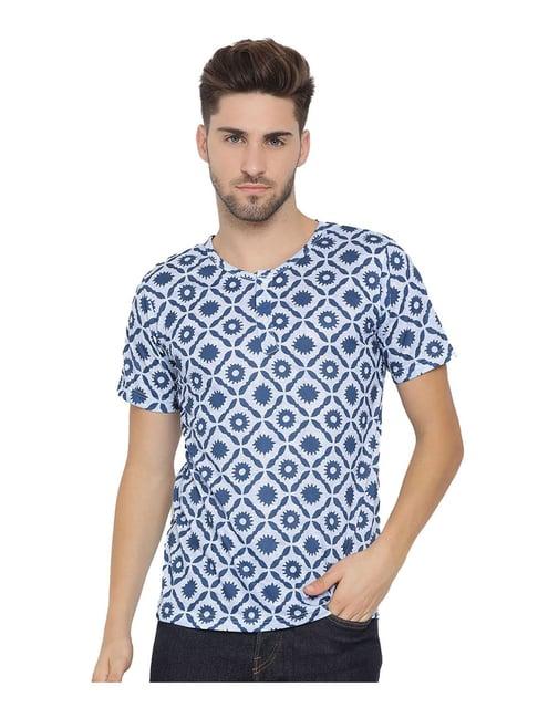 hangup blue printed t-shirt