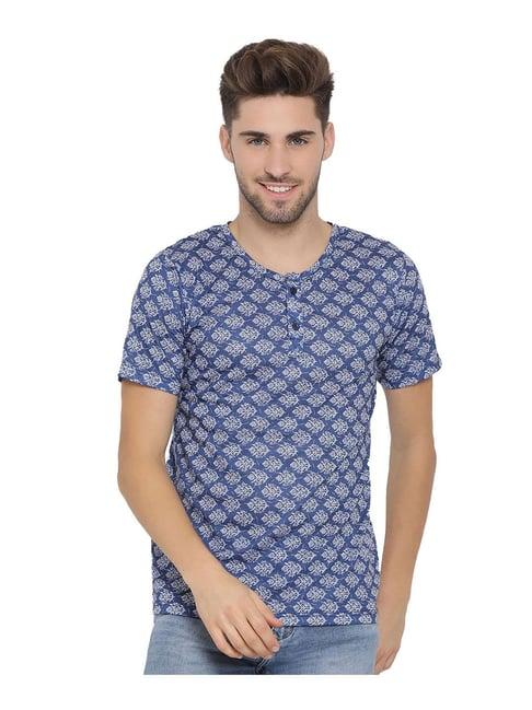 hangup blue printed t-shirt