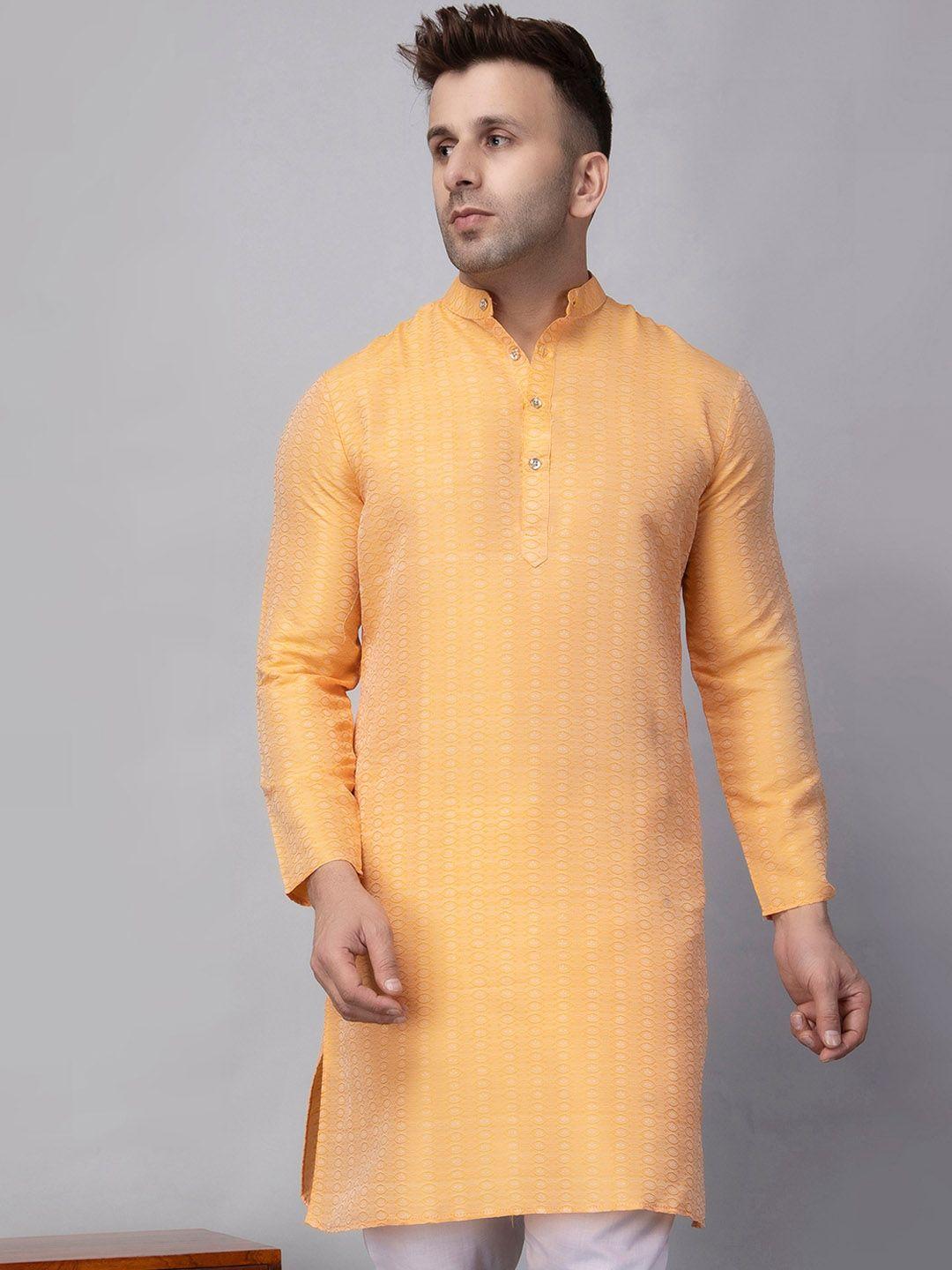 hangup geometric mandarin collar a-line kurta