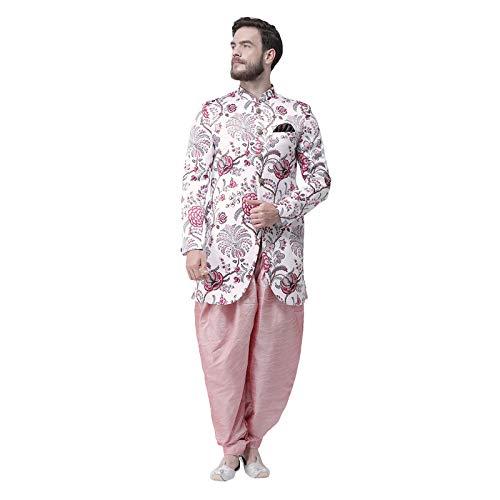 hangup men's synthetic sherwani (s33_indo_44_indigo