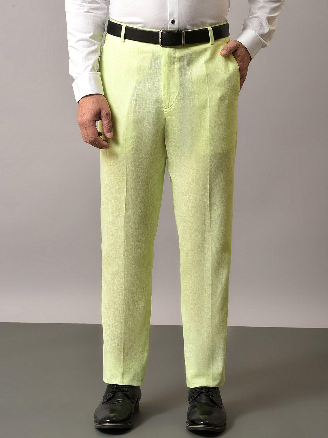 hangup men mid rise formal trousers