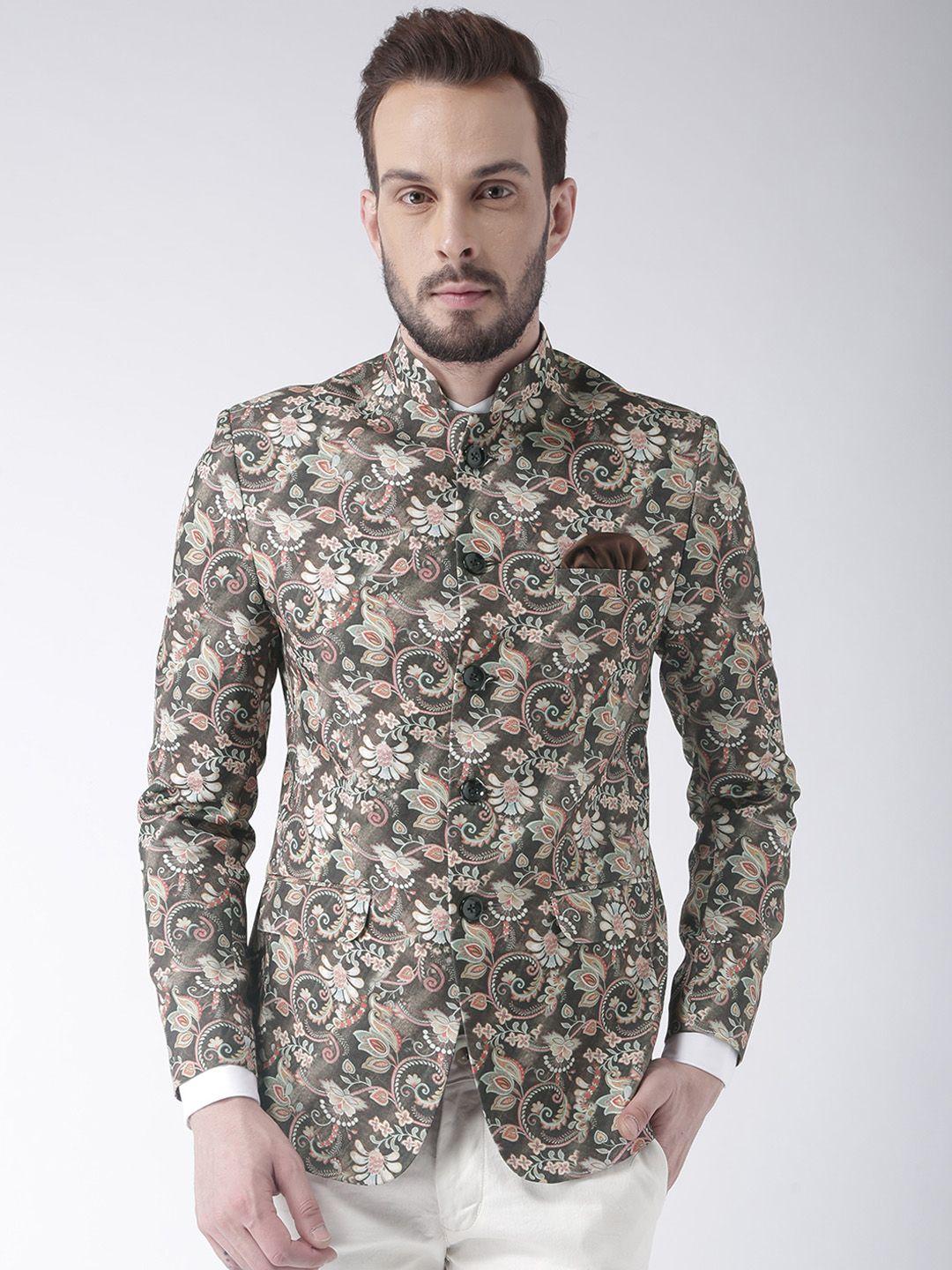 hangup men multicoloured printed blazer