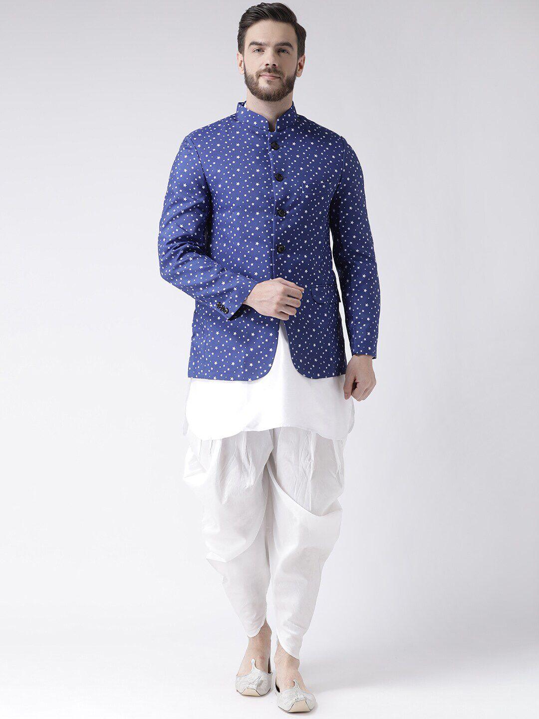 hangup men printed kurta with pyjamas