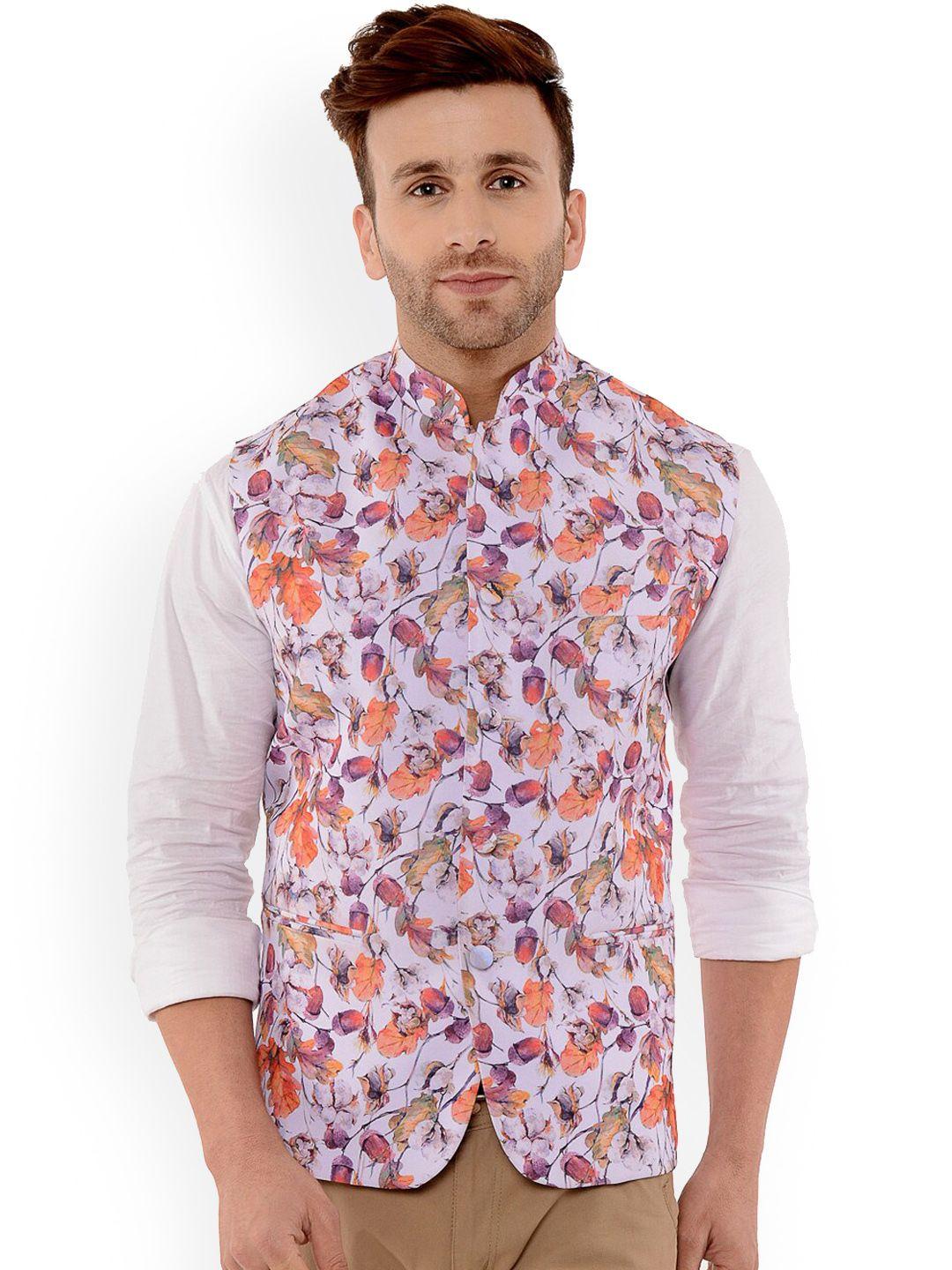 hangup men printed nehru jacket