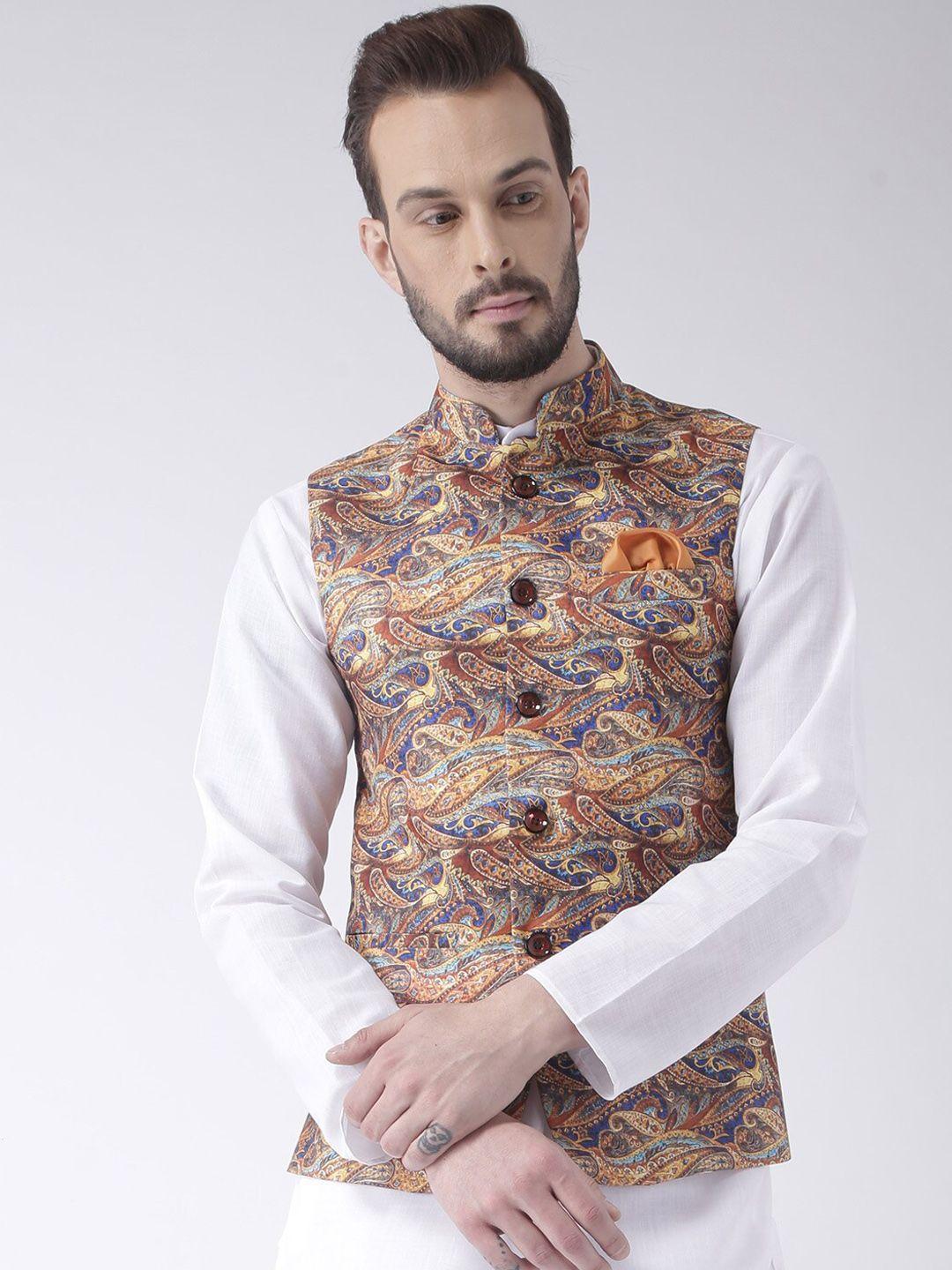 hangup men printed nehru jackets