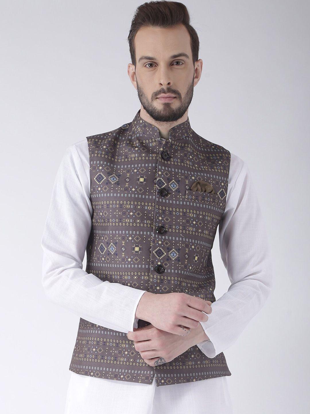 hangup men printed nehru jackets