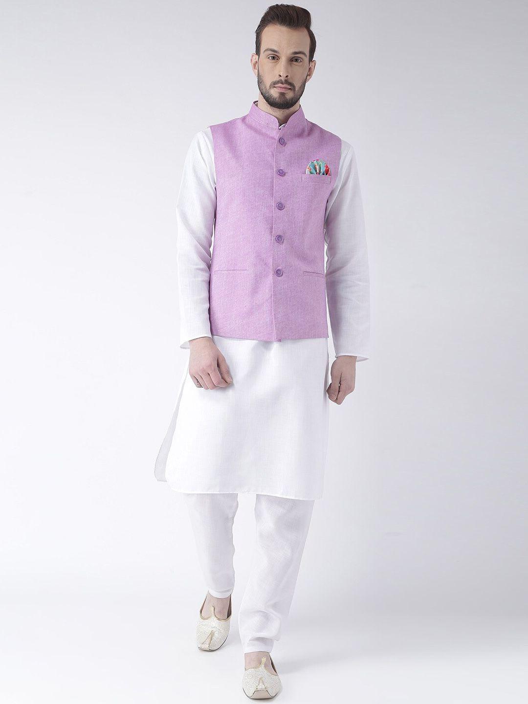 hangup men pure cotton kurta with pyjamas