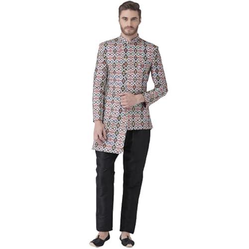 hangup men sherwani indo, color multicolor, size 42 (s2indo112) multicolour