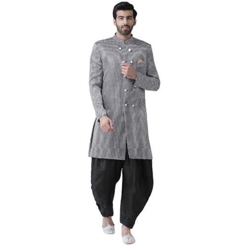 hangup men sherwani indo, color multicolor, size 44 (s65indo112)