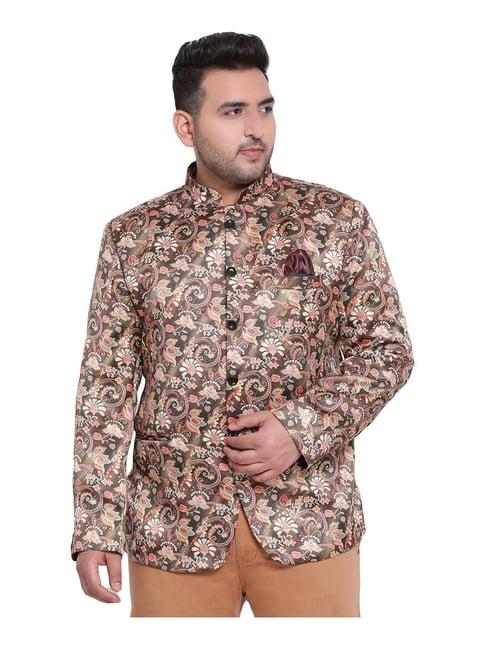 hangup multicolor regular fit floral print blazer