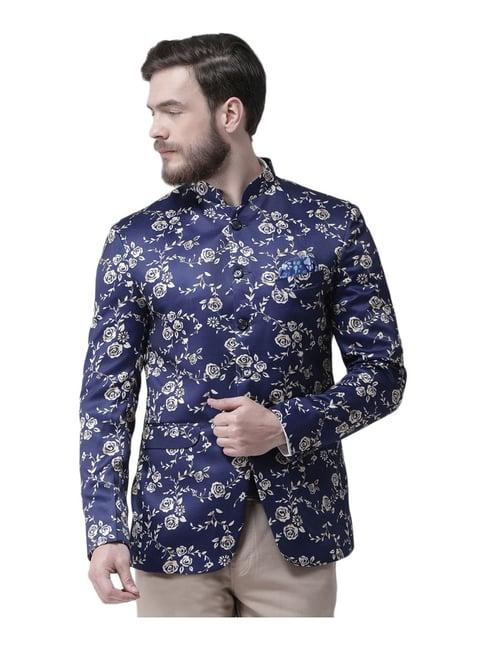 hangup multicolor regular fit floral print blazer