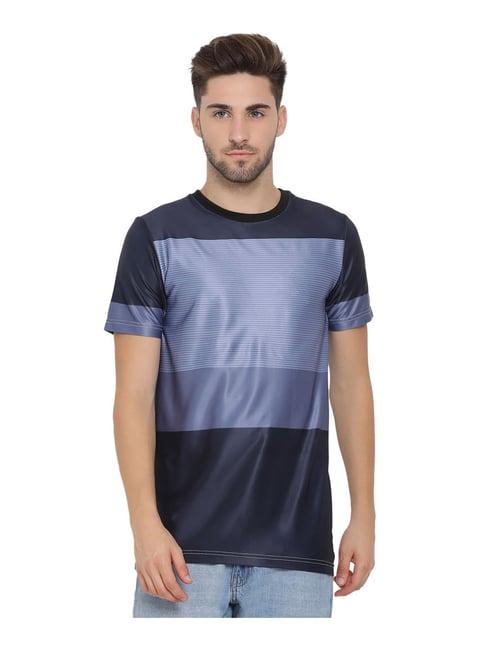 hangup navy colour-block t-shirt