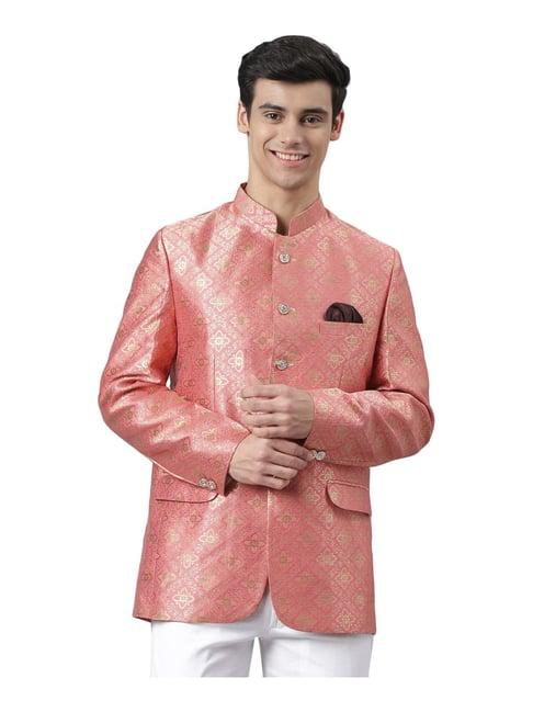 hangup pink full sleeves regular fit blazer