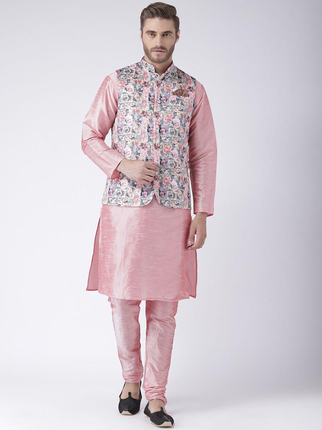 hangup plus men kurta with pyjamas and nehru jacket