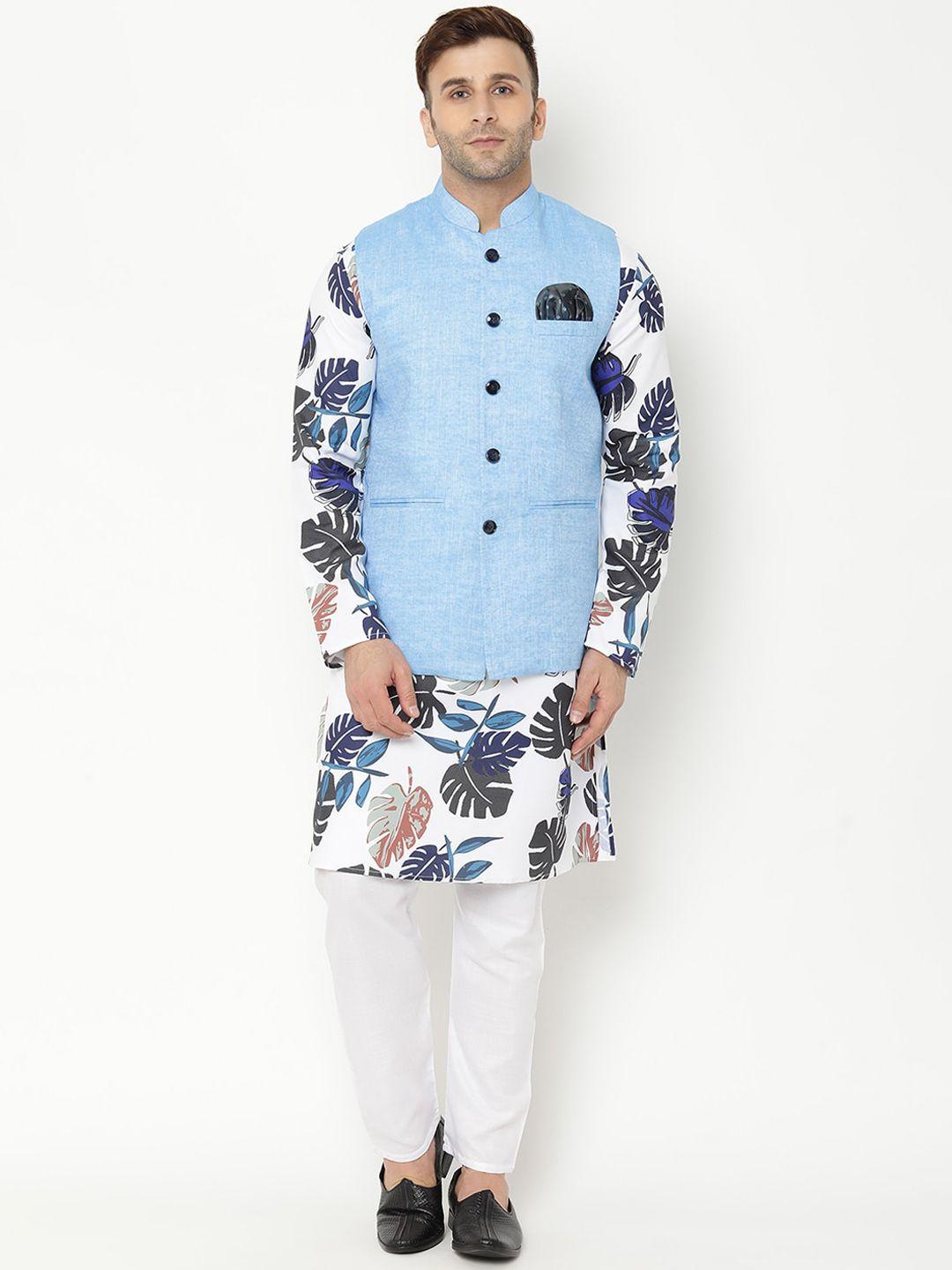 hangup trend men  printed kurta with pyjamas