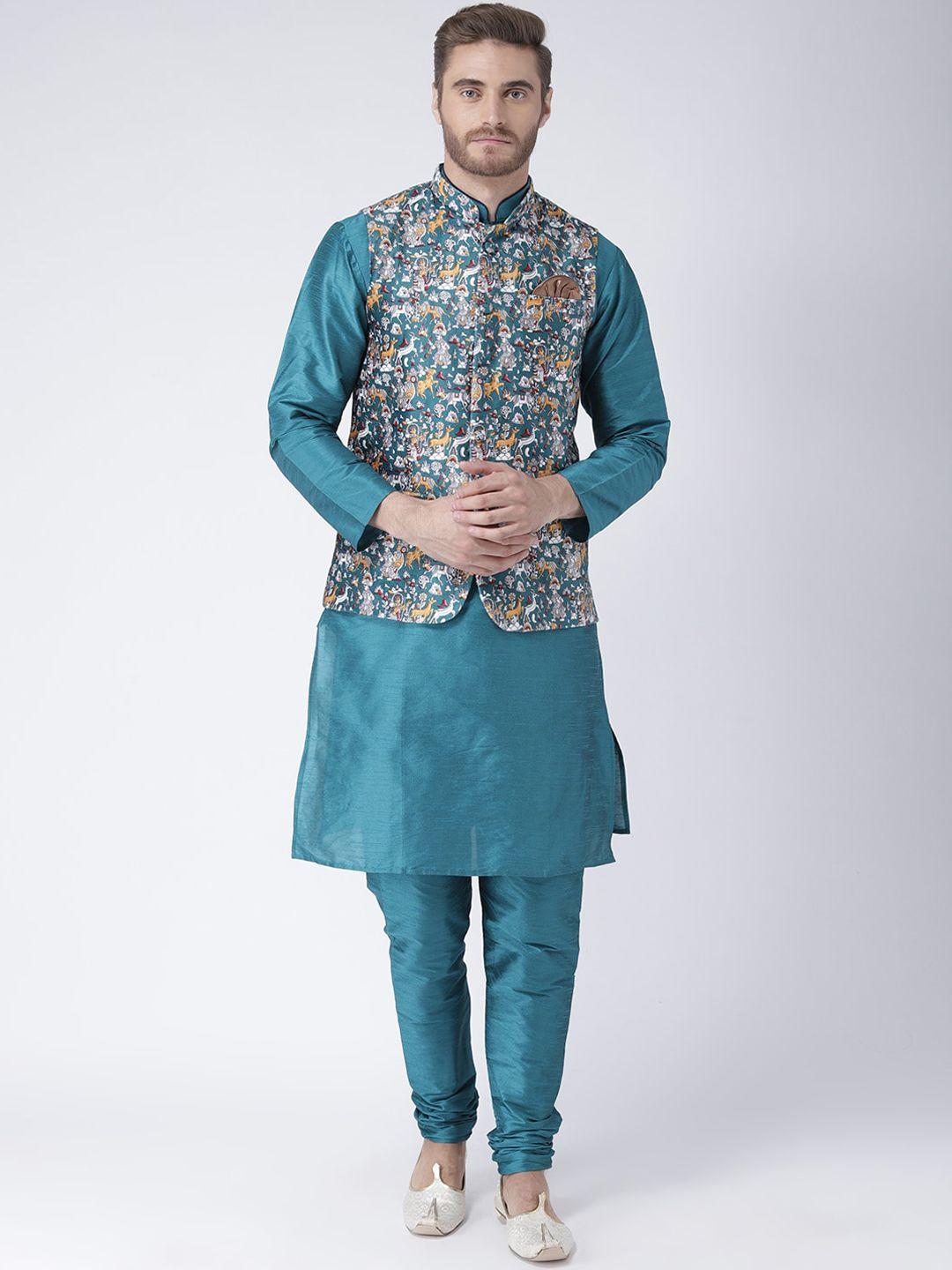 hangup trend men kurta set with nehru jacket