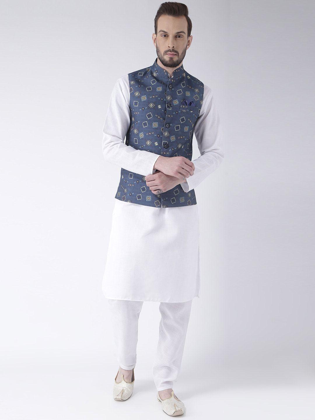 hangup trend men kurta set with nehru jacket