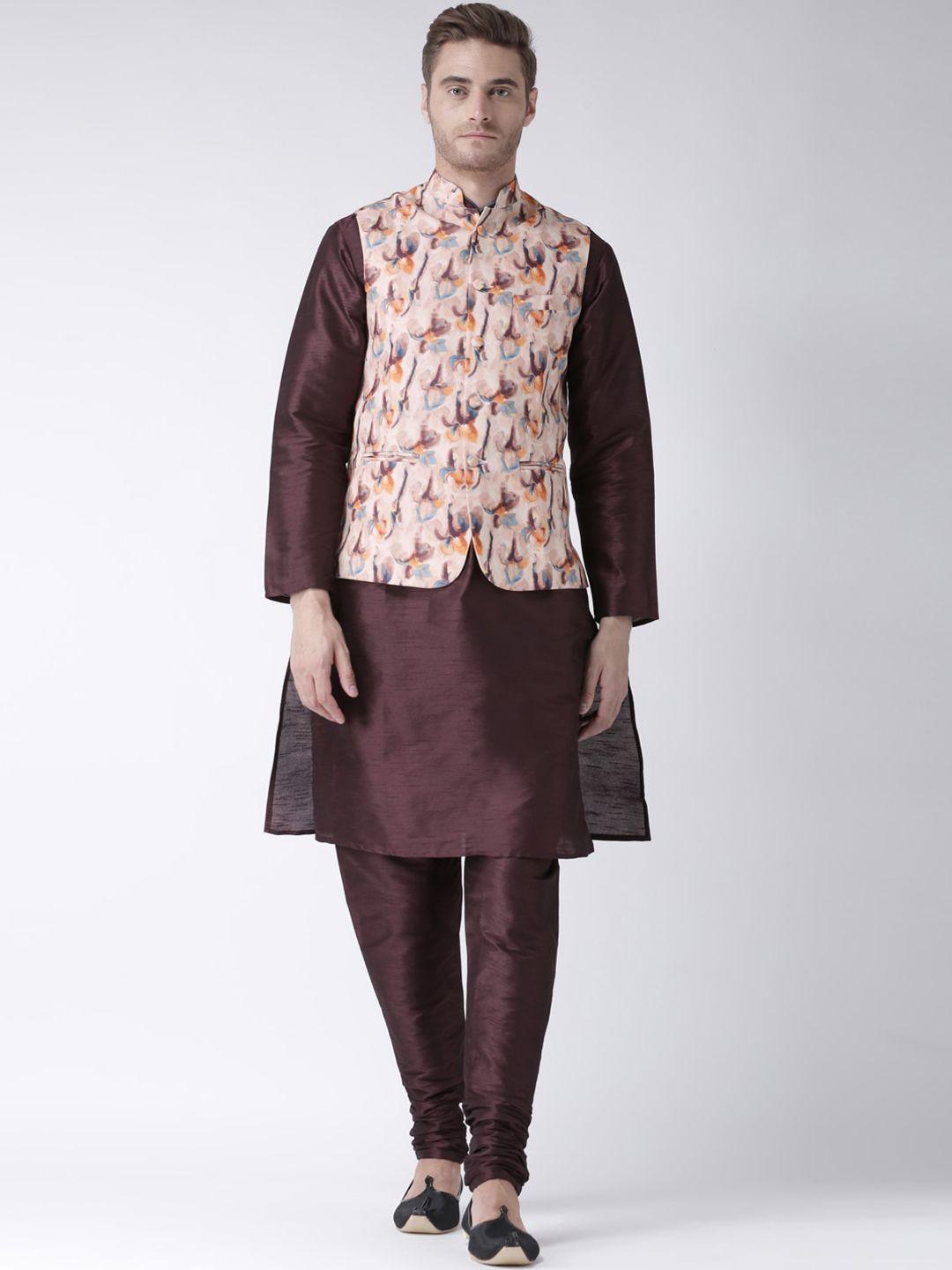 hangup trend men kurta set with nehru jacket