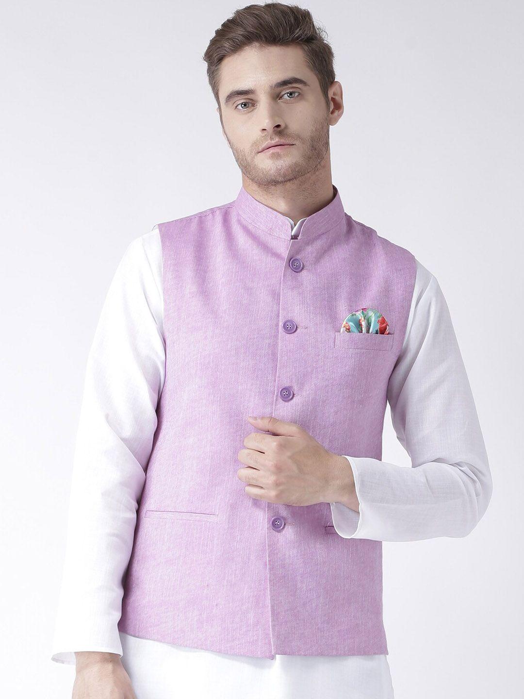 hangup trend men woven design nehru jackets