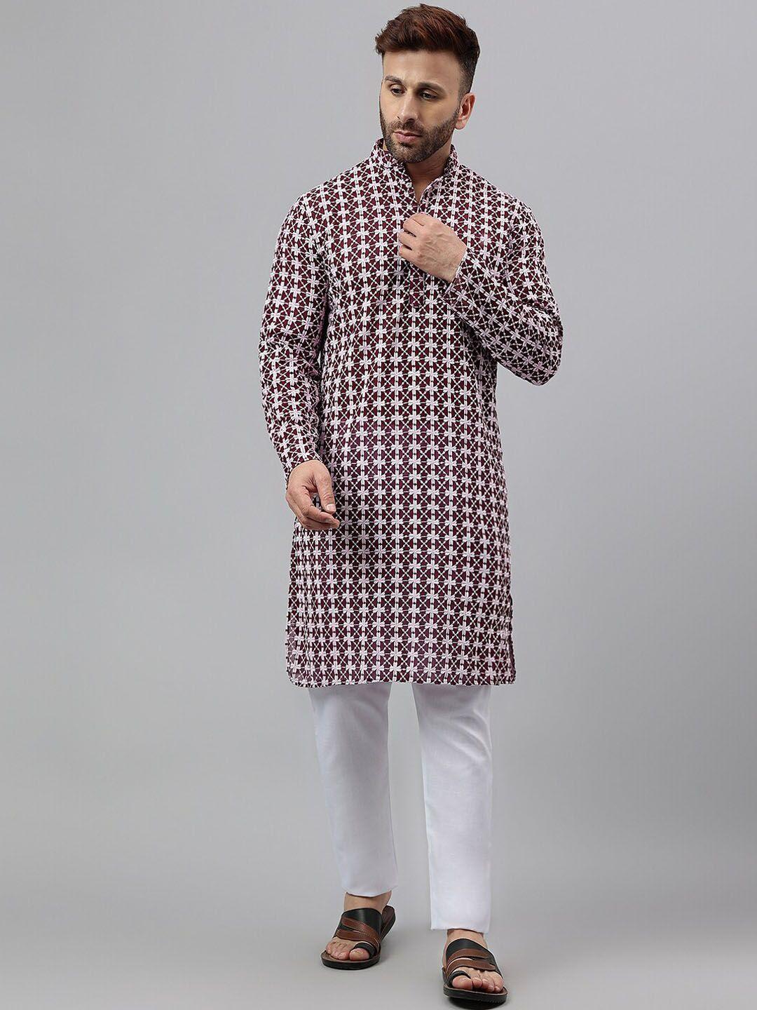 hangup trend regular kurta with pyjamas