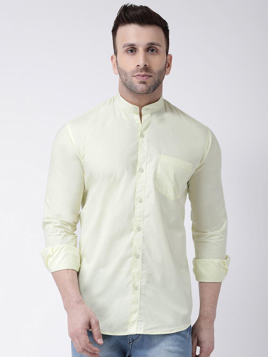 hangup trend slim fit cotton casual shirt