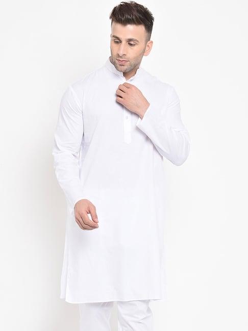 hangup white regular fit kurta