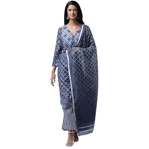 hangup women's regular chanderi dupatta color chanderi, size blue, (dp_x1) (dark blue)