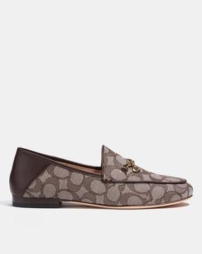 hanna signature jacquard slip-on loafers