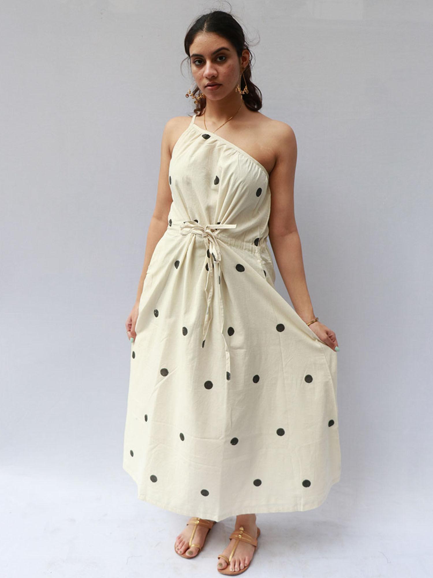 hannah cotton dress - polka