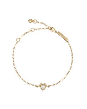 hansa crystal heart bracelet
