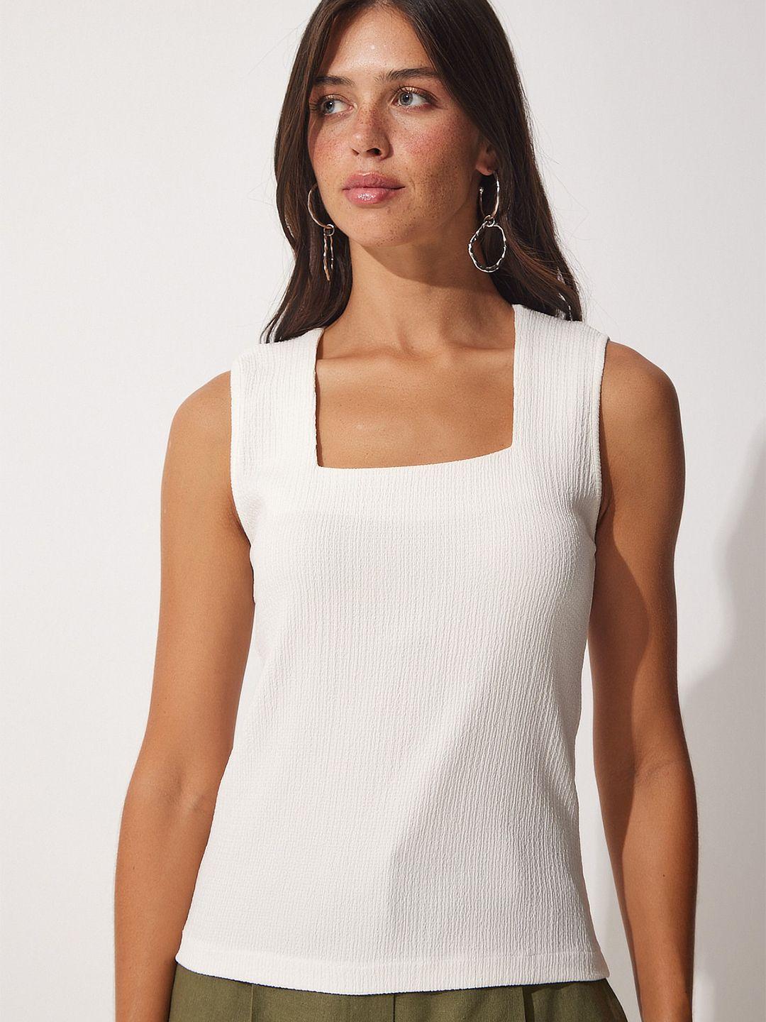 happiness istanbul square neck sleeveless top