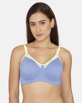 happy basics double layered non-wired non-padded full coverage super support bra