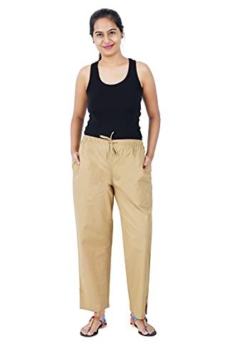 happy bunny women bottom pants - pair with any top -solid parallel style trousers -ankle fit -office| outdoor | all day wear