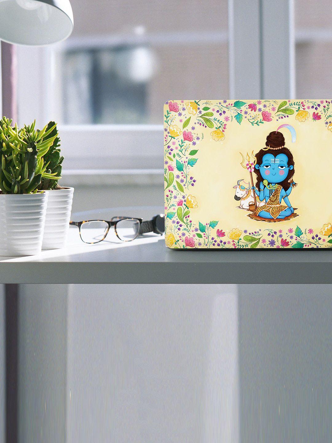 happywagon shiva printed laptop skin