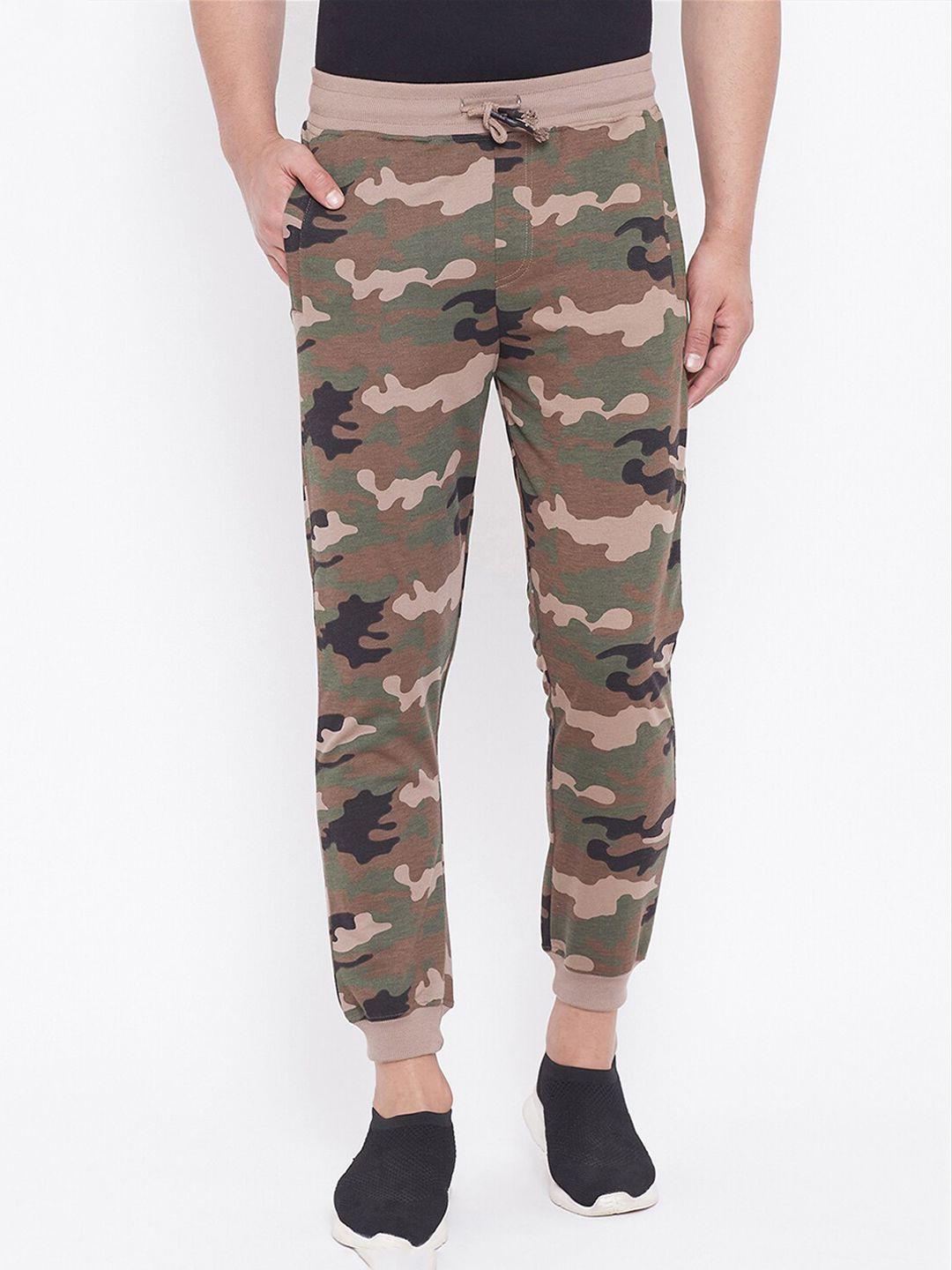 harbor n bay men camouflage printed cotton joggers