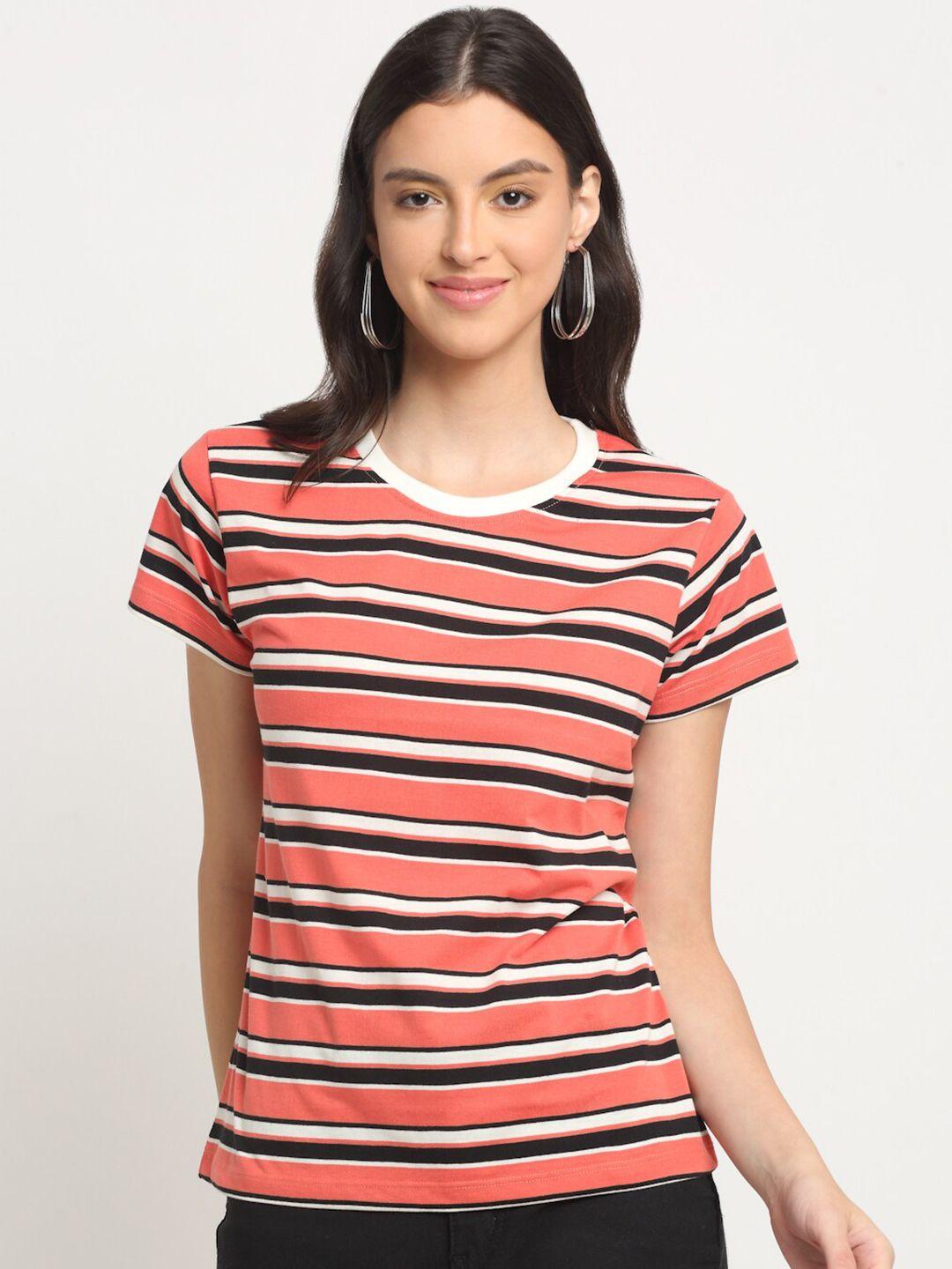 harbor n bay round neck striped t-shirt