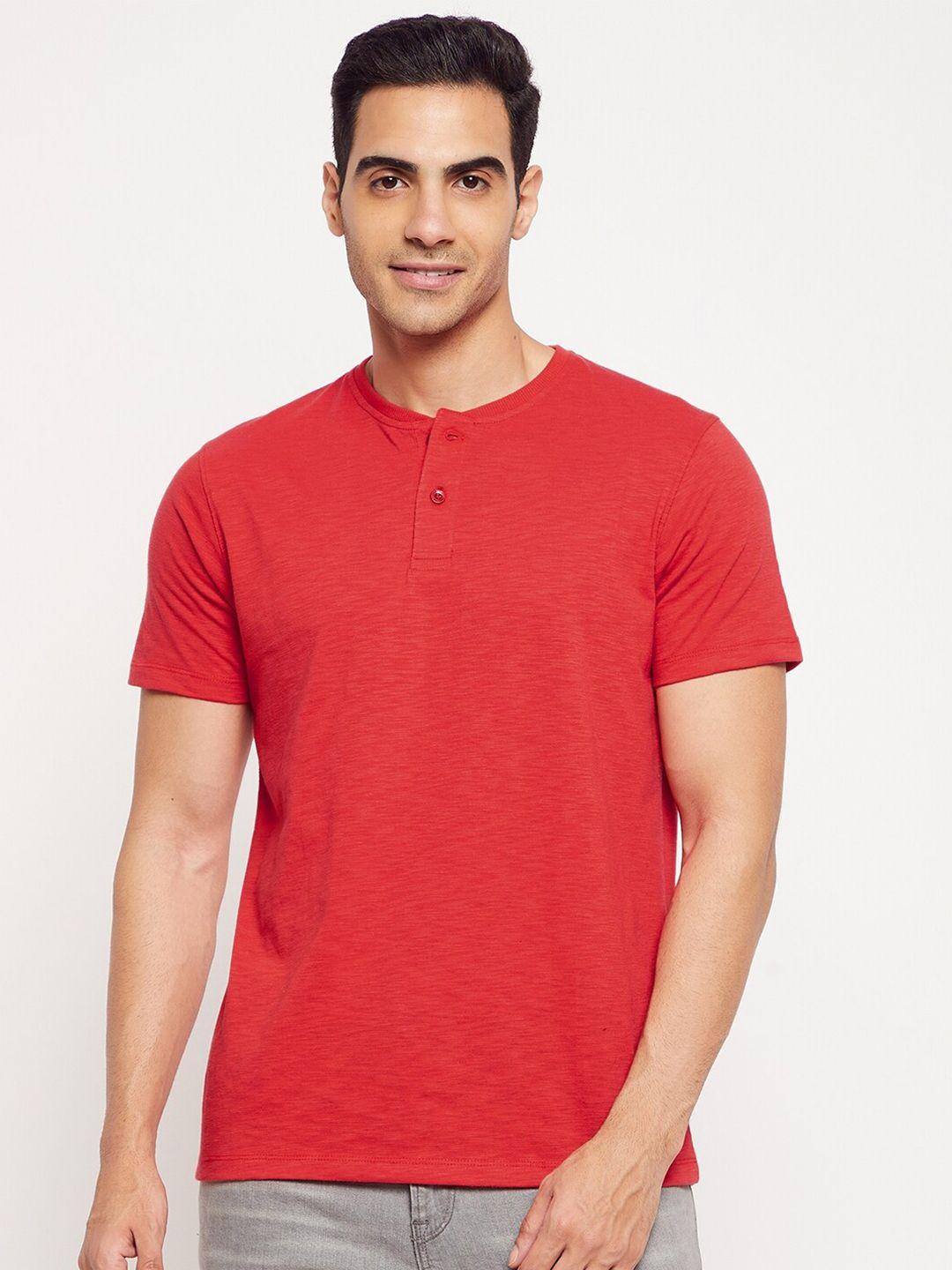 harbor n bay men cotton henley neck t-shirt