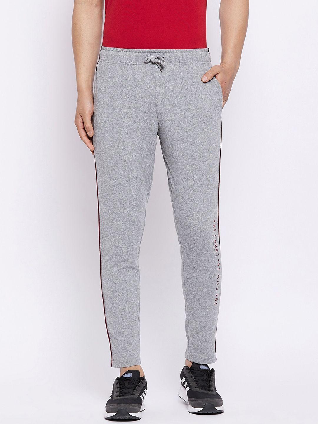 harbor n bay men grey solid cotton track pant